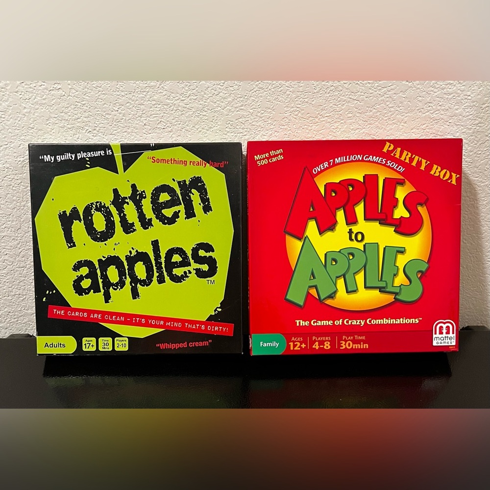 Rotten Apples and Apples to Apples Game Set